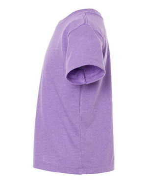 COLOR_NAME=Heather Team Purple | COLOR_HEX=#7D55C7 | IMAGE_TYPE=side | SKU=3001T