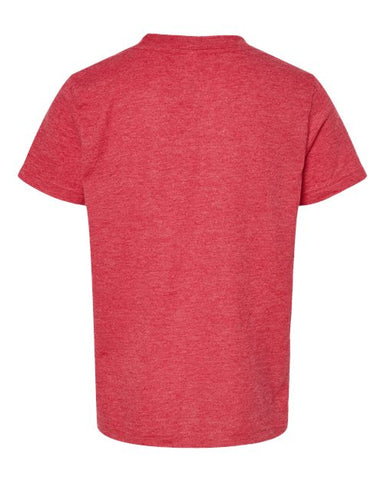 COLOR_NAME=Heather Red | COLOR_HEX=#BF0D3E | IMAGE_TYPE=back | SKU=235