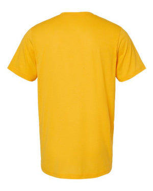 COLOR_NAME=Solid Gold Triblend | COLOR_HEX=#FFA300 | IMAGE_TYPE=back | SKU=3413