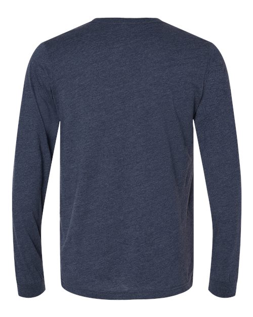 COLOR_NAME=Heather Midnight Navy | COLOR_HEX=#3B4559 | IMAGE_TYPE=back | SKU=3501CVC