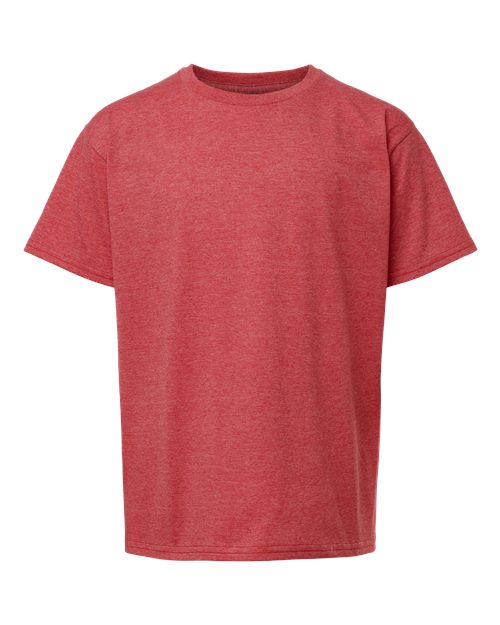COLOR_NAME=Heather Red | COLOR_HEX=#BF0D3E | IMAGE_TYPE=front | SKU=64000B