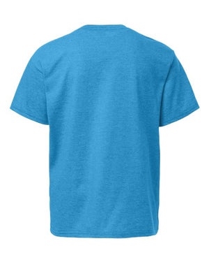 COLOR_NAME=Heather Sapphire | COLOR_HEX=#0076A8 | IMAGE_TYPE=back | SKU=3000B