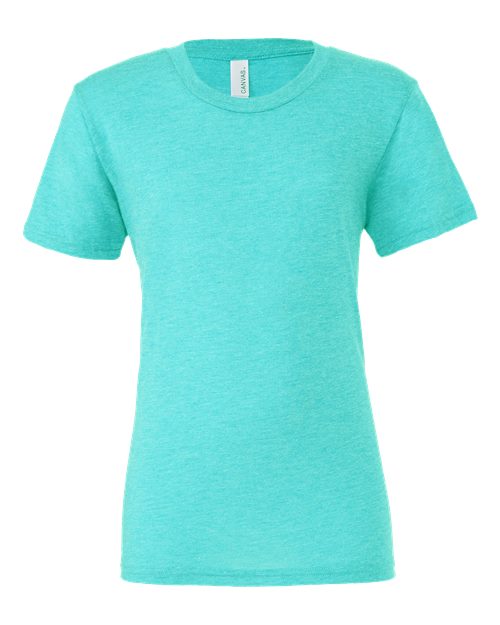 COLOR_NAME=Sea Green Triblend | COLOR_HEX=#4C9FC8 | IMAGE_TYPE=front | SKU=3413