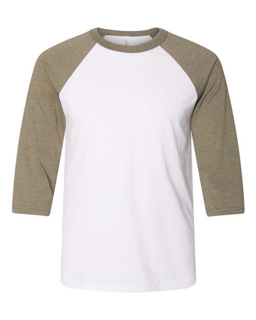 COLOR_NAME=White/ Heather Olive | COLOR_HEX=#FFFFFF | IMAGE_TYPE=front | SKU=3200