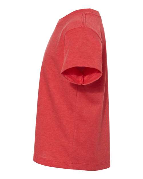 COLOR_NAME=Heather Red | COLOR_HEX=#BF0D3E | IMAGE_TYPE=side | SKU=3001T