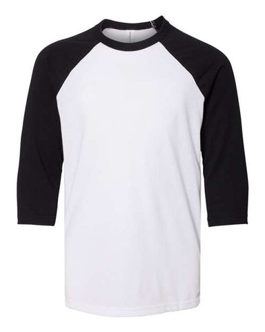Youth Three-Quarter Sleeve Baseball Tee - 3200Y