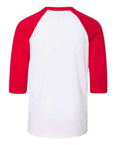 Youth Three-Quarter Sleeve Baseball Tee - 3200Y
