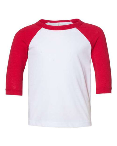 Toddler Three-Quarter Sleeve Baseball Tee - 3200T