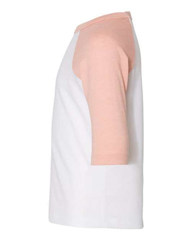 COLOR_NAME=White/ Heather Peach | COLOR_HEX=#FFFFFF | IMAGE_TYPE=side | SKU=3200T