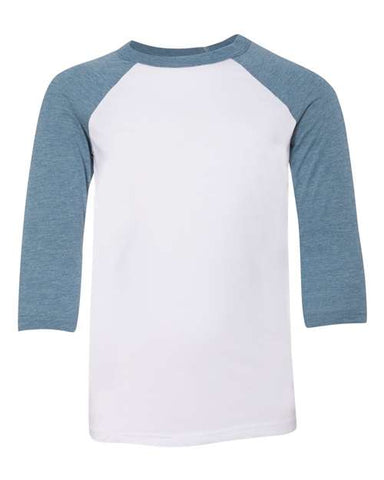Youth Three-Quarter Sleeve Baseball Tee - 3200Y