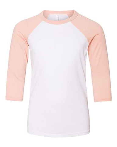 Youth Three-Quarter Sleeve Baseball Tee - 3200Y