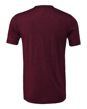 COLOR_NAME=Solid Maroon Triblend | COLOR_HEX=#6F263D | IMAGE_TYPE=back | SKU=3413