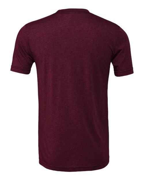 COLOR_NAME=Solid Maroon Triblend | COLOR_HEX=#6F263D | IMAGE_TYPE=back | SKU=3413