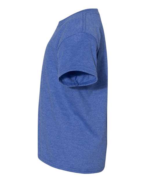 COLOR_NAME=Heather Deep Royal | COLOR_HEX=#1D4F91 | IMAGE_TYPE=side | SKU=8000B