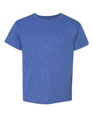COLOR_NAME=Heather Deep Royal | COLOR_HEX=#1D4F91 | IMAGE_TYPE=front | SKU=8000B
