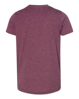 COLOR_NAME=Maroon Triblend | COLOR_HEX=#48252C | IMAGE_TYPE=back | SKU=3413Y