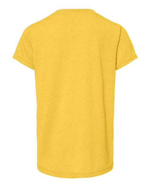 COLOR_NAME=Yellow Gold Triblend | COLOR_HEX=#FFC600 | IMAGE_TYPE=back | SKU=3413Y