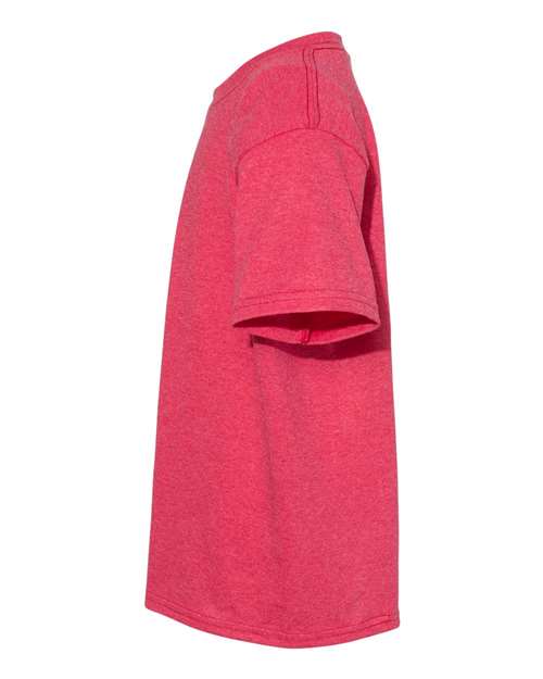 COLOR_NAME=Heather Red | COLOR_HEX=#BF0D3E | IMAGE_TYPE=side | SKU=5000B