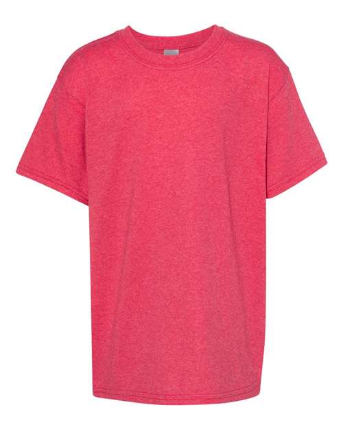 COLOR_NAME=Heather Red | COLOR_HEX=#BF0D3E | IMAGE_TYPE=front | SKU=5000B