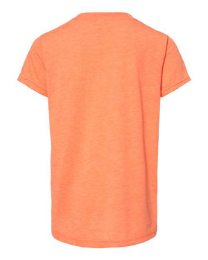 COLOR_NAME=Orange Triblend | COLOR_HEX=#e77f2b | IMAGE_TYPE=back | SKU=3413Y