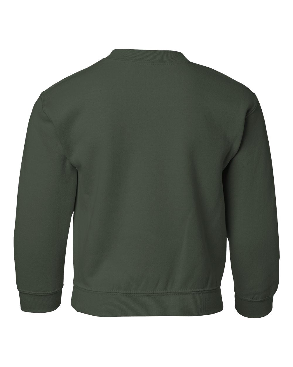 Green sweatshirt on a white background
